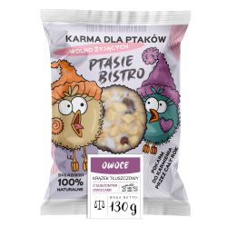 Ptasie Bistro. Krążek tłuszczowy z owocami