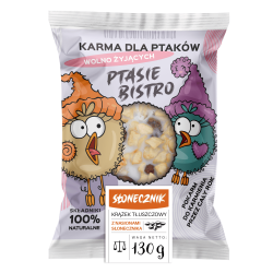 Ptasie Bistro. Krążek tłuszczowy ze słonecznikiem